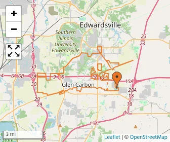 Area schools map
